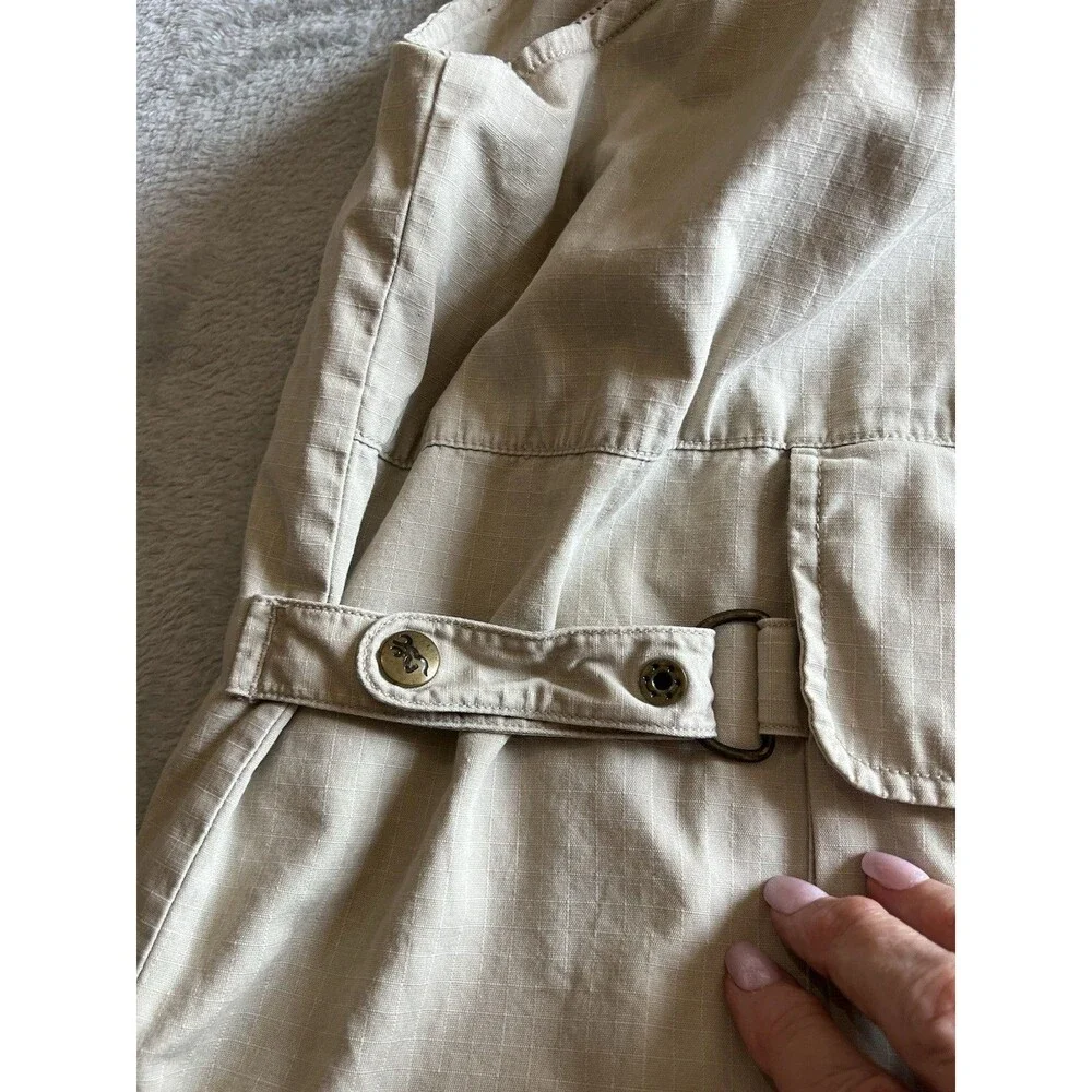 Vintage Browning 90's Multi Pocket Hunting Fishing Utility Vest  Khaki Tan XL